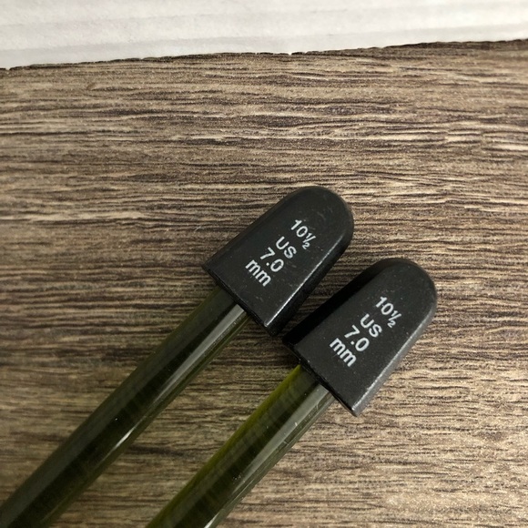 Vtg Transparent Green Knitting Needles - Picture 3 of 7